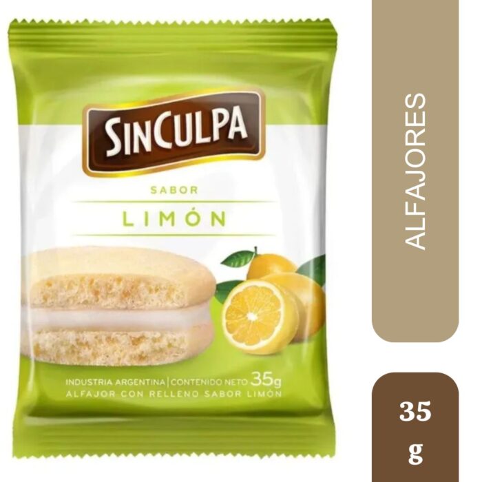 ALFAJOR FRUTAL DE LIMON SIN CULPA X 30G X 8U