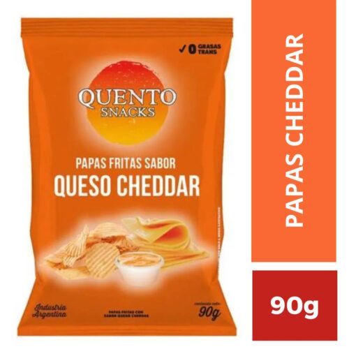 PAPAS QUESO CHEDDAR QUENTO X 90G