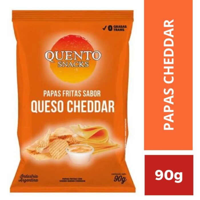 PAPAS QUESO CHEDDAR QUENTO X 90G