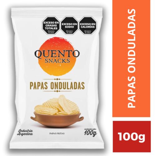 PAPAS FRITAS ONDULADA QUENTO X 100G