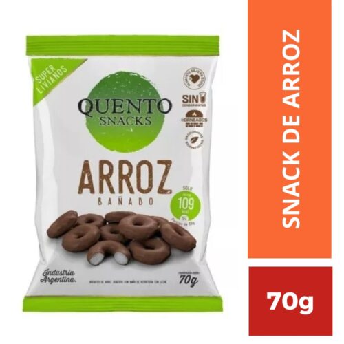 SNACKS DE ARROZ BAÑADO QUENTO X 70g