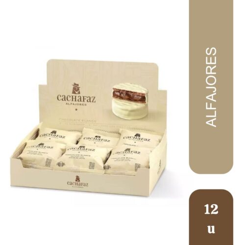 ALFAJOR BLANCO CACHAFAZ DISPLAY X 12U