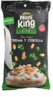 MANI KING SABOR CREMA Y CEBOLLA X 80G