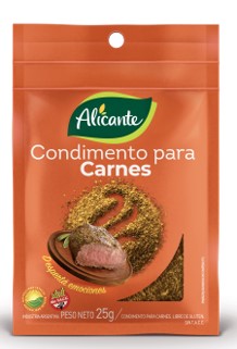 CONDIMENTO P CARNES ALICANTE X 25G SIN TACC