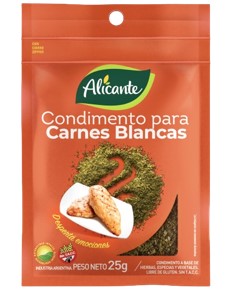 CONDIMENTO P CARNES BLCA ALICANTE X 25G SIN TACC