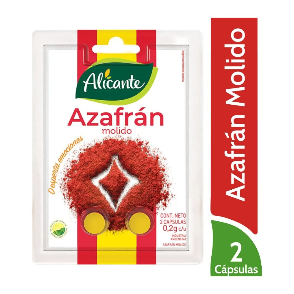 Azafrán Molido Alicante en Cápsulas