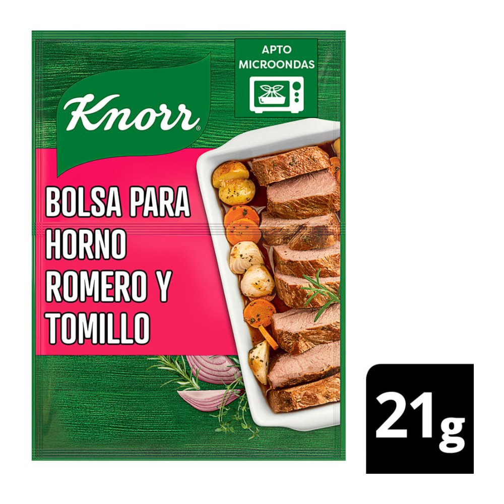 BOLSA PARA HORNO KNORR SABOR ROMERO Y TOMILLO