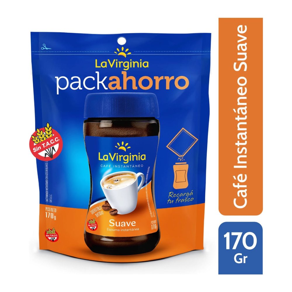 Café Instantáneo Suave La Virginia 170 g