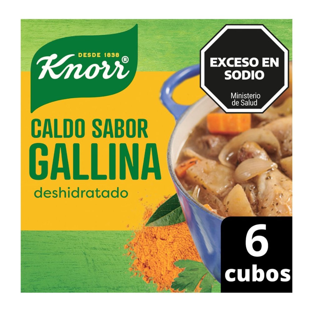 Caldo de Gallina Knorr Display 10 Estuches x 6 Cubos