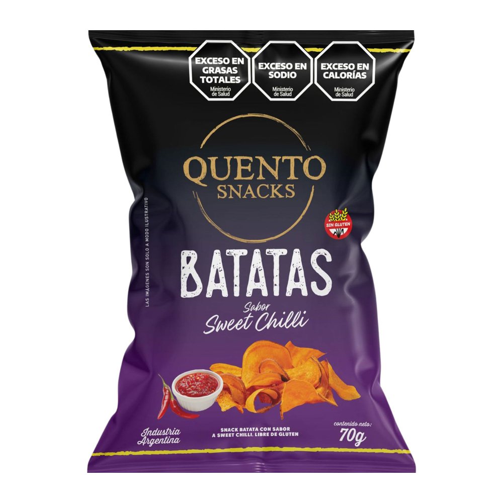 Chips de Batata Sweet Chilli Quento 70 g