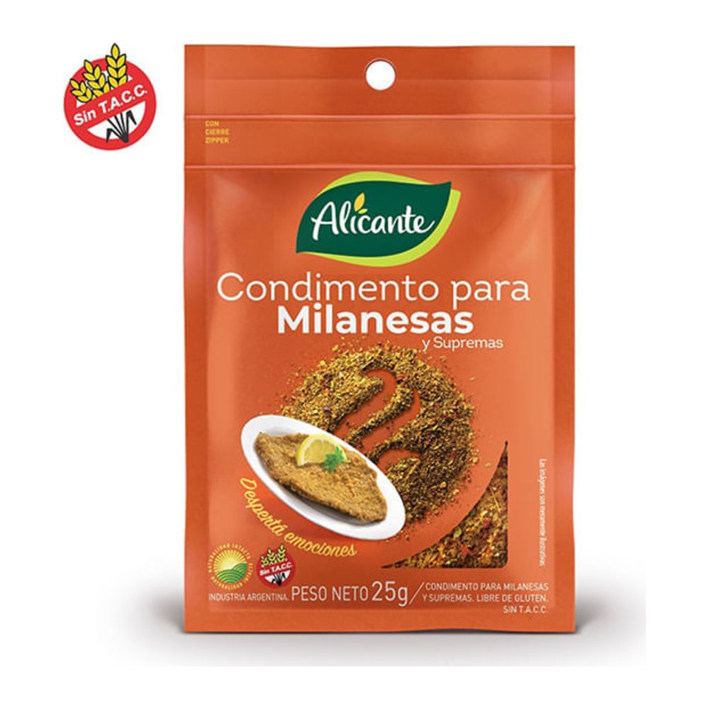 Condimento para Milanesas Alicante 25 g