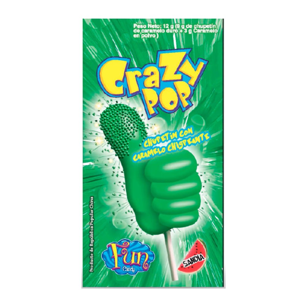 Crazy Pop Sandía Bolsa x20u