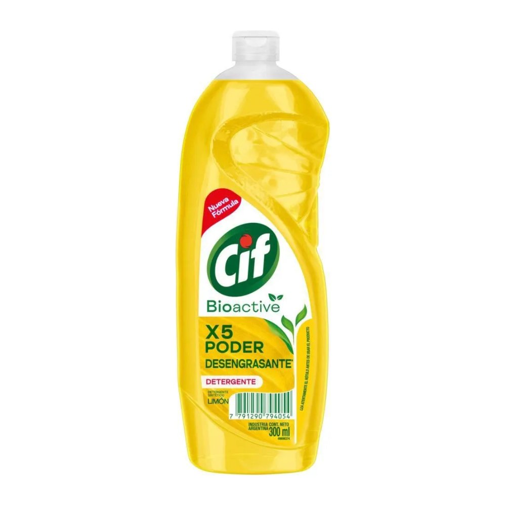 Detergente Cif Active Gel Limón 300 ml