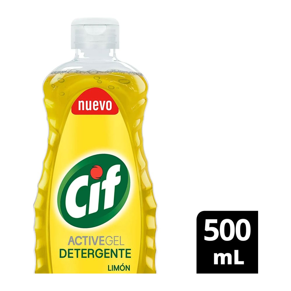 Detergente Cif Active Gel Limón 500 ml