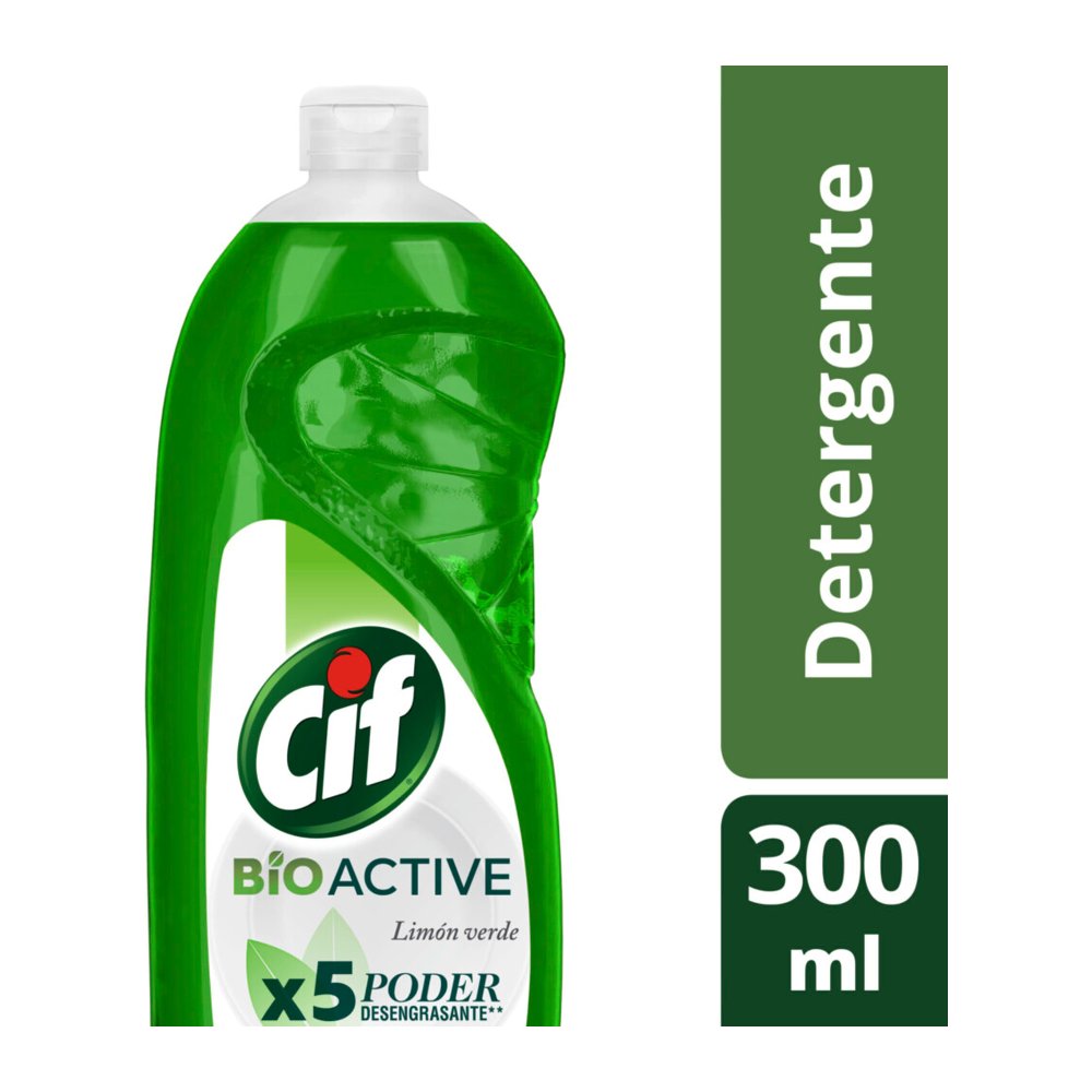 Detergente Cif Active Gel Limón Verde 300 ml