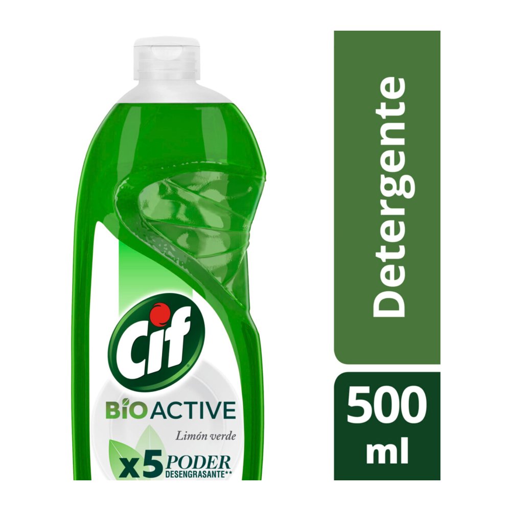 Detergente Cif Active Gel Limón Verde 500 ml