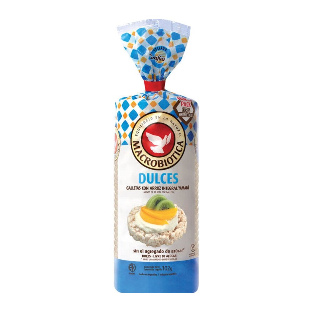Galletas de Arroz Macrobióticas Dulces Cerealko 102 g