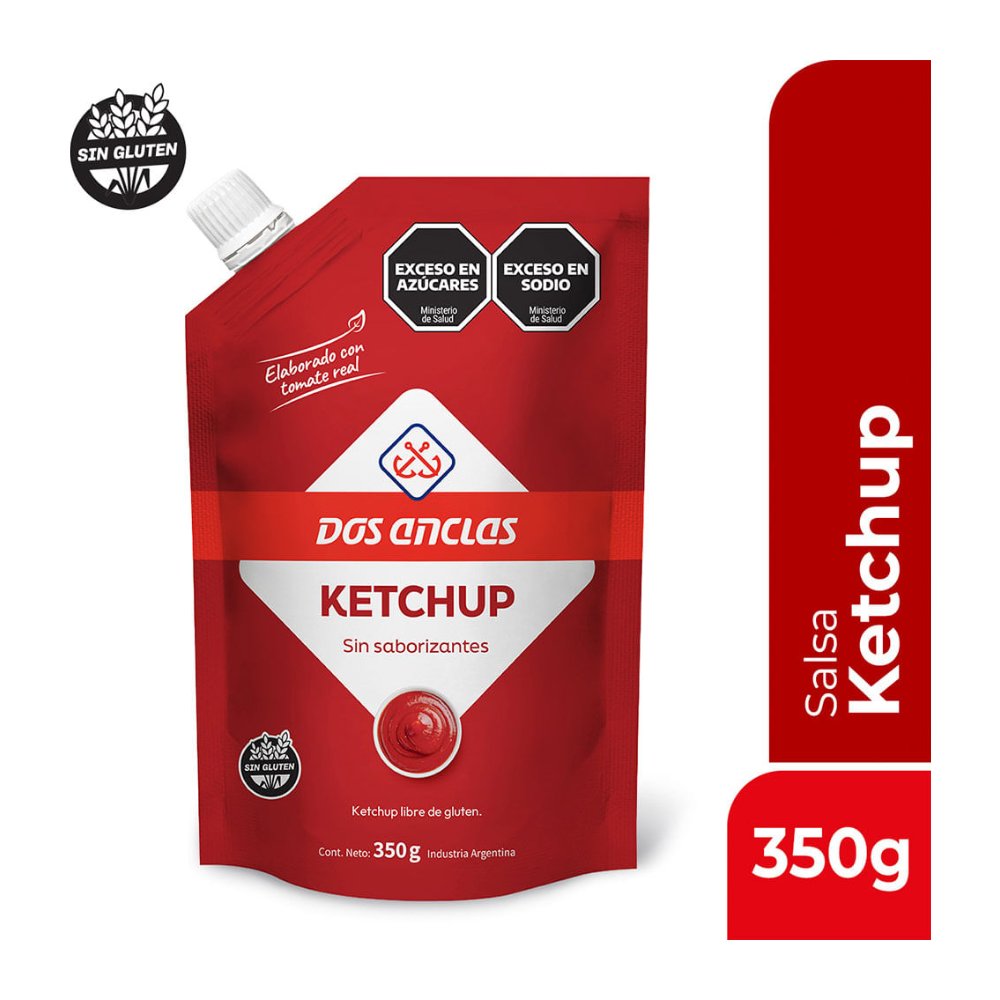 Ketchup Dos Anclas Doypack 350 g