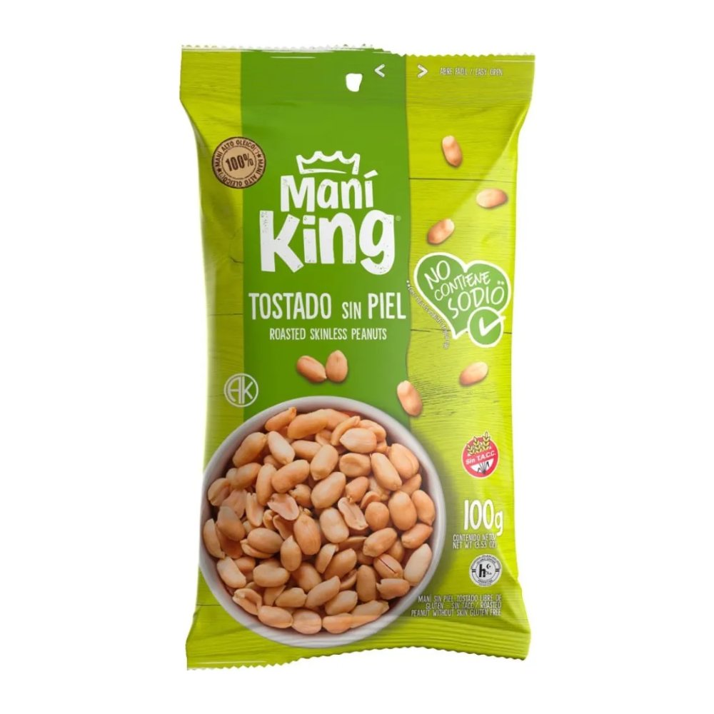 Maní Pelado sin Sal Maní King 100 g