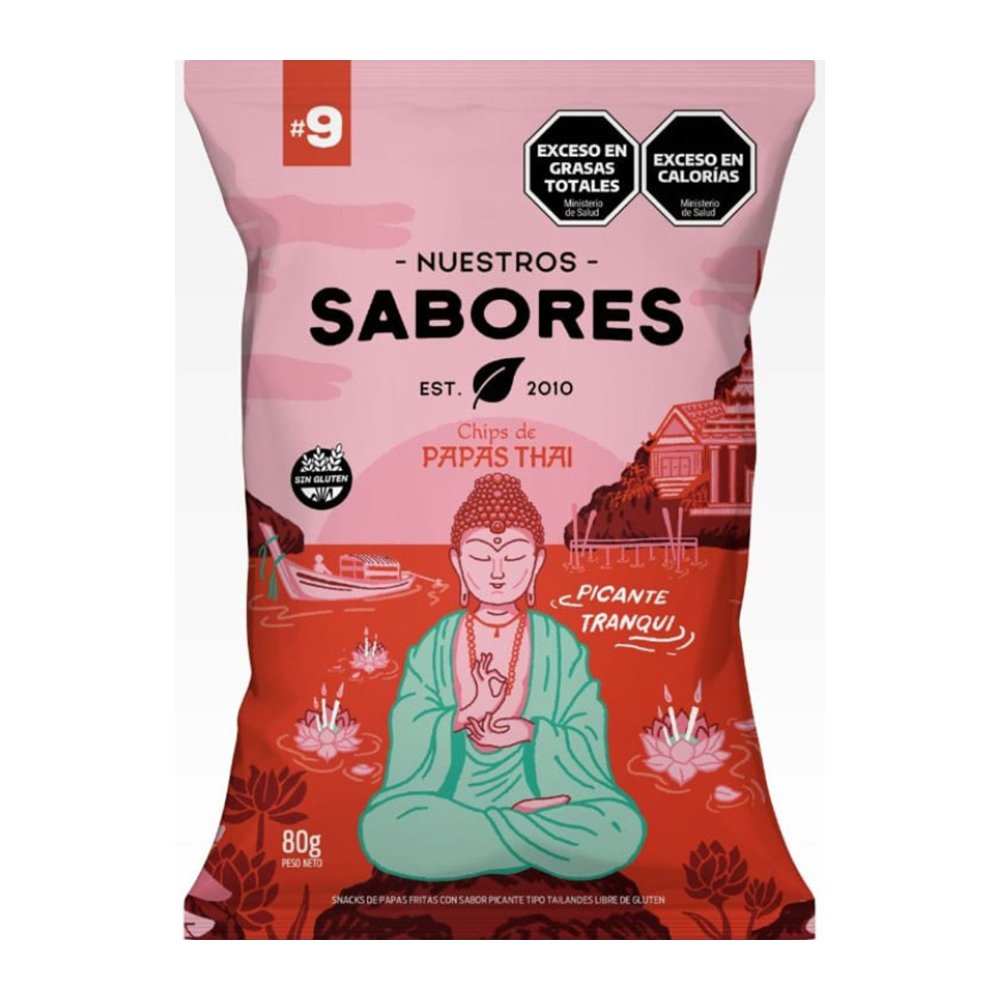 Papas Picante Thai Nuestros Sabores 80 g