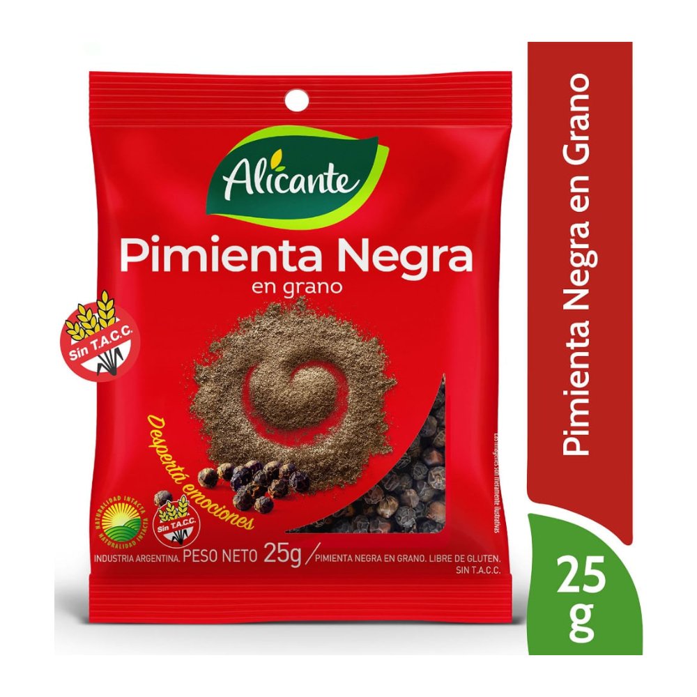 Pimienta Negra en Grano Alicante 25 g