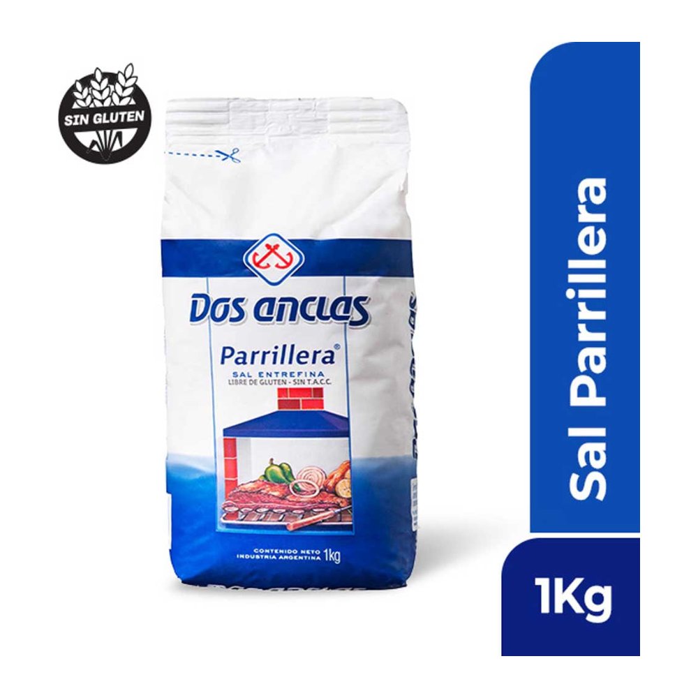 Sal Parrillera Entrefina Dos Anclas 1 kg